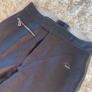 Retro Bogner Ski Pants with Stirrup - Black - Size 10L